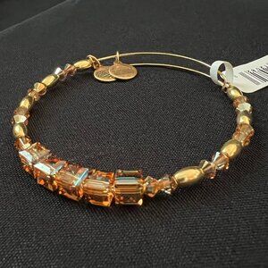 Alex and Ani Beaded Bangle Gold Bracelet NWT